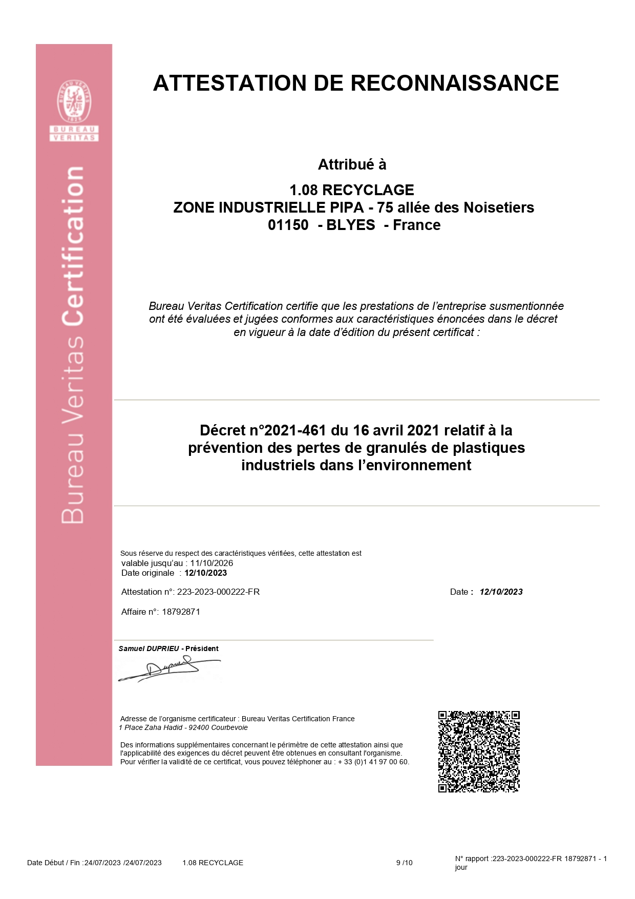 Attestation GPI 2023- 18792871- 1.08 RECYCLAGE